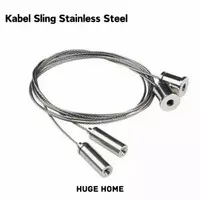 Kabel Baja Sling Tali Lampu Gantung Stainless - 1 meter