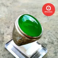 Cincin Batu Akik Hijau Garut Size Kantoran Top Quality