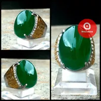 Cincin Batu Akik Hijau Garut / Ijo Garut Top Quality