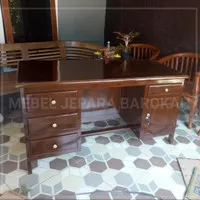 Meja Kantor Meja Guru Meja Kerja Kayu Jati