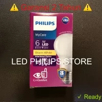 Lampu LED Philips 6,5 Watt Kuning/Warm White (6,5W 6,5 W 6,5Watt)