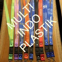 Tali lanyard 2 cm sablon satu warna tali lanyard murah tali panitia