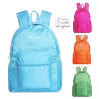 Korean portable backpack ( tas pinggang yang bisa dilipat jadi kecil)