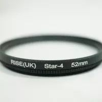 RISE UK - 52mm Star Filter Four 4 Point 4PT - 52 mm Lens