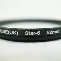 RISE UK - 52mm Star Filter Six 6 Point 6PT - 52 mm Lens