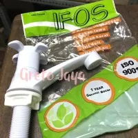 Kran Keran Wastafel Air Plastik PVC Tebal 1/2” Inch Murah Setir IFOS
