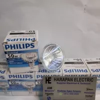 LAMPU HALOGEN 50 watt 12 volt PHILIPS model MR16 / GU53