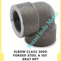 1/2 inch Elbow / Knee class 3000 Drat NPT ( 90 derajat ) sch 40 besi