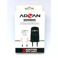 Charger Advan ORIGINAL Adapter 2 Data Cable MURAH