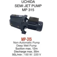 UCHIDA MP 315 pompa air semi jet pump manual setara jet 100