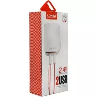 LDNIO A2204 HOME CHARGER TRAVEL 2 PORT USB ORIGINAL FAST CHARGING