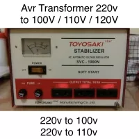 Avr transformer perubah step down 220v-100v, 220v to 110v 220v to 120v