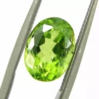 Batu Natural Peridot 7x5mm Oval Mix Cut Green Olivin Barjad NTE Murah