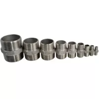 Double neple stainless 3/8” inch