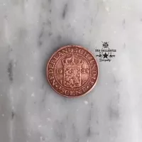 Koin kuno antik 1/2 Cent tahun 1934 NEDERLANDSCH INDIE