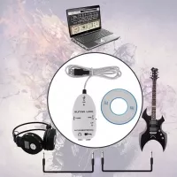 Promo nterface Gitar Guitar to USB Sound card Link audio Cable