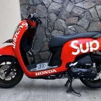 Sticker Stiker Decal Supreme Suprem Honda Scoopy Set