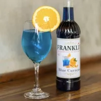 Franklin Premium Simple Syrup Blue Curacao - sirup pencampur minuman