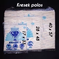 Plastik kresek PUTIH ukuran 17 24 28 40 handle plastik packing makanan