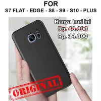 TPU case Samsung S7 Flat Edge S8 S9 S10 Plus casing cover ultra thin
