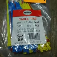 KABEL TALI TIS TIE TIES RIPET RIFET PENGIKAT 3 WARNA warni 100MM 10CM