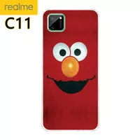 Casing Custom Case REALME C11 Softcase Anticrack Motif Elmo