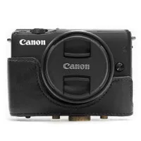 Canon EOS M10 / M100 / M200 Leather Bag / Case / Tas Kulit Kamera