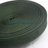 Tali Webbing Tas Warna Hijau Army Hijau TNI 2.5 cm