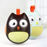 NAINAN BAYI Roly Poly Owl Chime Rattle Baby Toys Mainan Bayi Edukatif