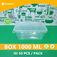 Box Mika 1000 Ml - Container Box 1000 Ml - Seperti Thinwall - 50 Pcs