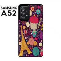 Casing Custom Case Samsung A52 Softcase Motif Batik Colorf 33