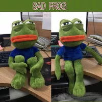 Boneka Pepe The Frog 45cm Boneka Pepe Bisa Digerakin Dande