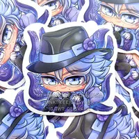 Azul Ashengrotto - Twisted Wonderland Sticker Fan Merchandise