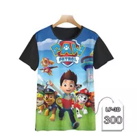Baju Anak Paw Patrol 3D Baju Kartun TV Anak #LP3D-300