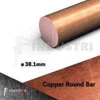 AS Tembaga 38.1mm(1 1/2 inch) | Copper Rod Bar | harga per 1mm