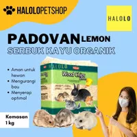 Serbuk Kayu Hamster Kelinci Landak PADOVAN Wood Chips Lemon 1 KG