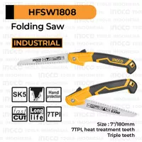 Folding Saw (7"/180mm) Fast Cut INGCO HFSW1808 Gergaji Kayu Pipa Lipat