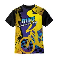 Baju Kaos Anak MTB Adventure Yellow - Usia 1-12Thn - HARDER