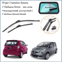 Wiper Frameless Kaca Mobil Daihatsu Sirion 2007 2008 2009 2010 2011