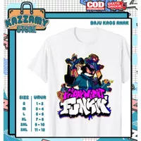 Baju Kaos Anak Friday Night Funkin Whitty Funny Boy - Kazzamy