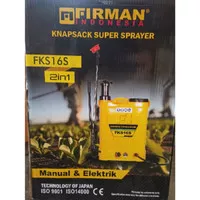 Firman FKS16S Knapsack Manual Electric Sprayer 2 in 1