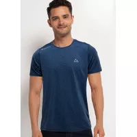 Giordano G-Motion Basic Tee Pria Melange Space Dyed Navy