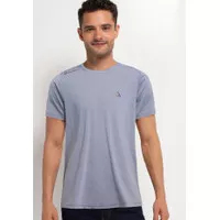 Giordano G-Motion Basic Tee Pria Melange Space Dyed Mid Grey