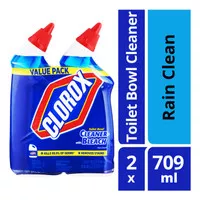 Clorox Toilet Bowl Cleaner with Bleach - Rain Clean 2 x 709ml