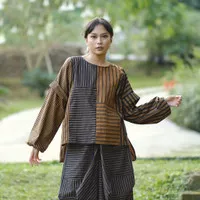 NONA RARA - Gayatri Alinea Long T1009, Atasan batik wanita modern - All Size