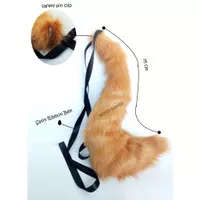 fox tail realistic furry animal cosplay halloween party accessories