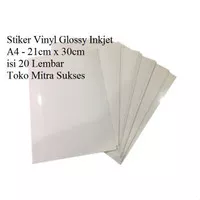 Stiker Vinyl Inkjet A4