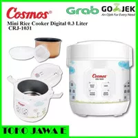 COSMOS CRJ-1031 Rice Cooker Digital Mini 0,3 Liter 4 Fungsi