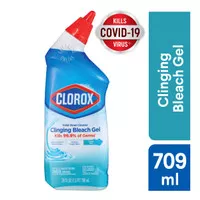 Clorox Toilet Bowl Cleaner Clinging Bleach Gel - Cool Wave 709ml