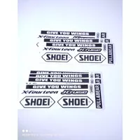 STIKER HELM SHOEI PAKET LENGKAP